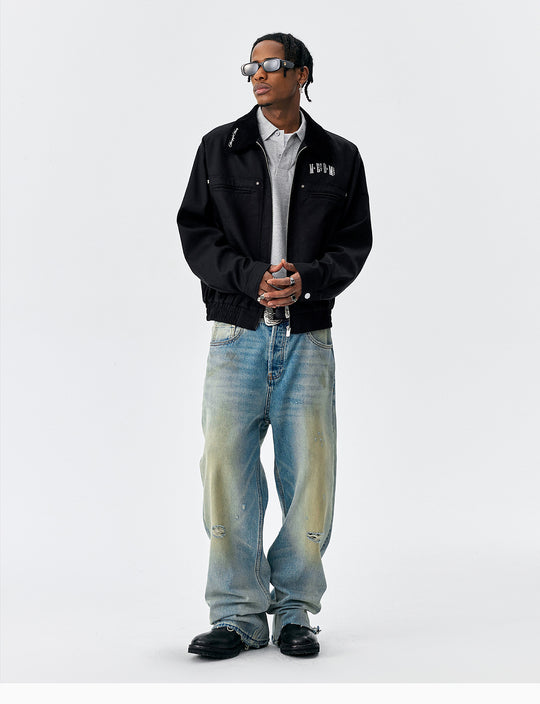 MEDM Studded Harrington Jacket | Face 3 Face