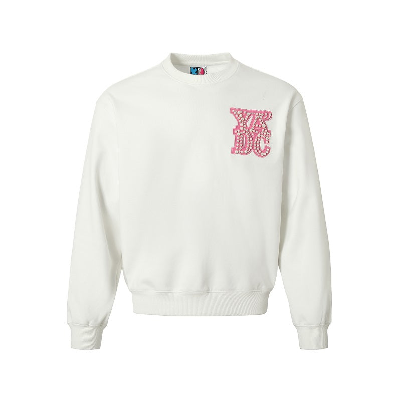 YADcrew Pearl Leather Logo Sweatshirt | Face 3 Face