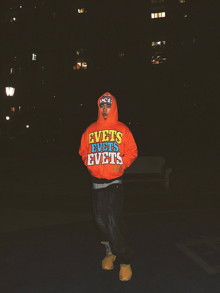 EVETS Foam Logo Graphic Hoodie | Face 3 Face