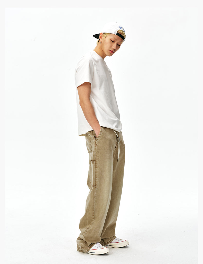 MEDM Washed M Buckle Utility Jeans | Face 3 Face