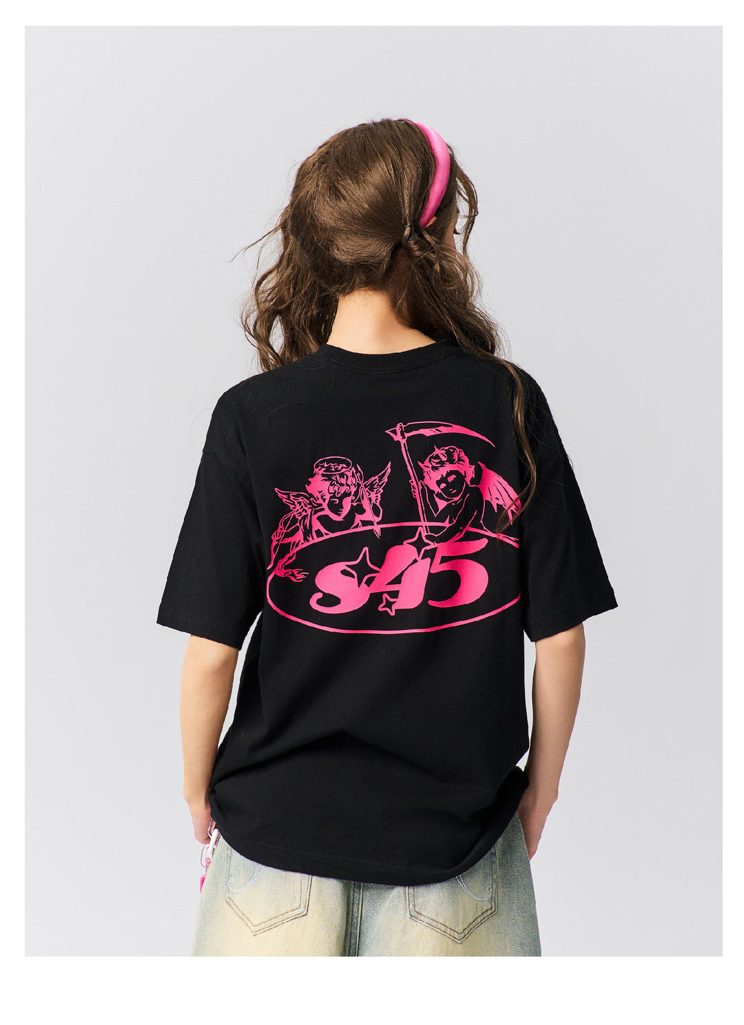 S45 Angel and Devil Print Tee | Face 3 Face