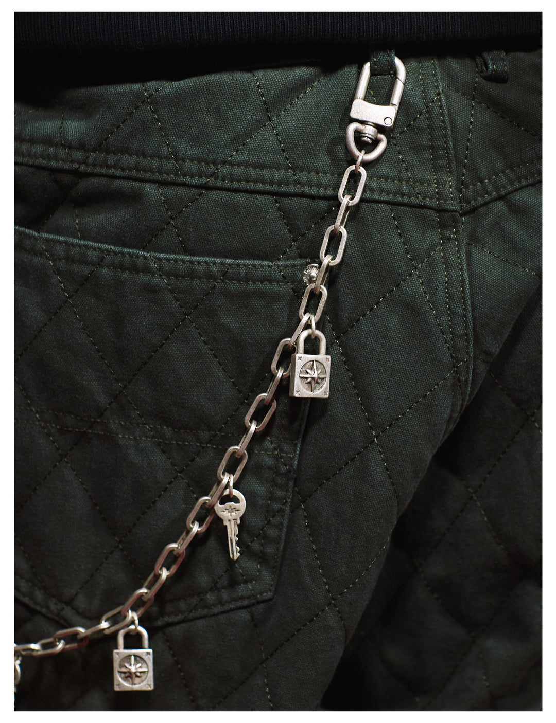 Remedy Key Lock Metal Wallet Chain | Face 3 Face