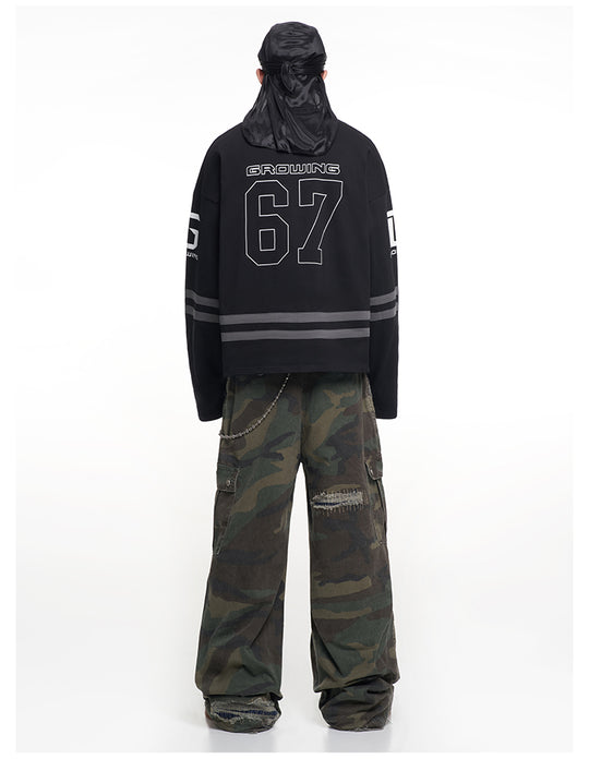 F3F Select 67 Number Long Sleeve Hockey Jersey | Face 3 Face