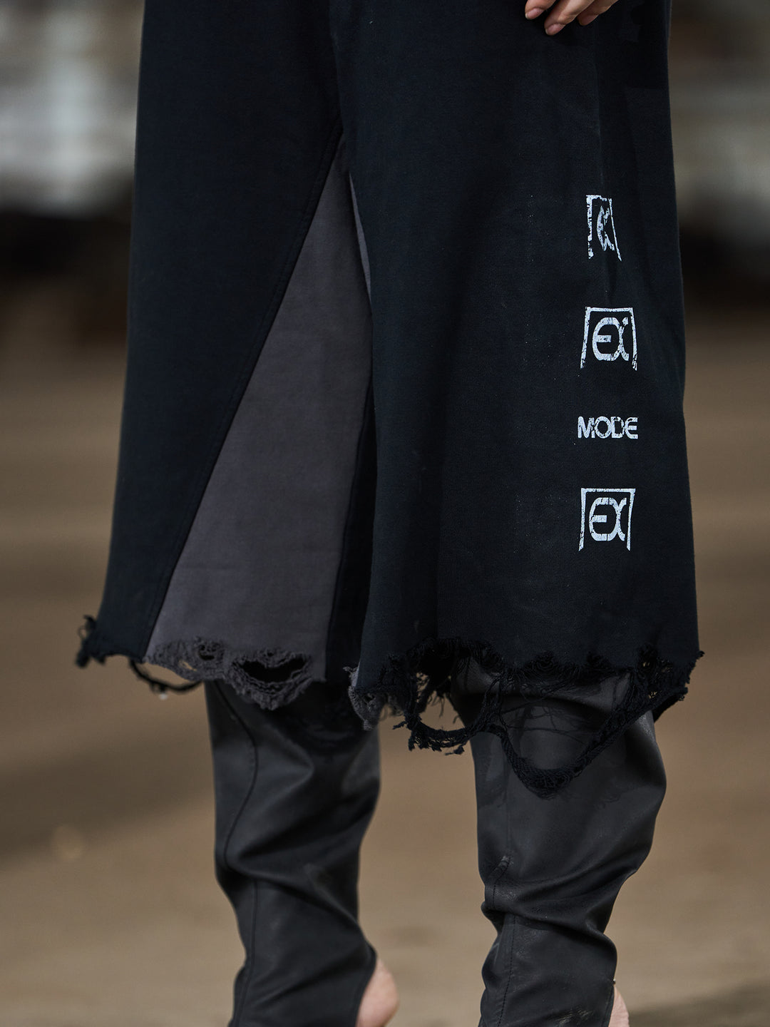 BLIND NO PLAN EXIT MODE Logo Patchwork Washed Sweat Shorts | Face 3 Face
