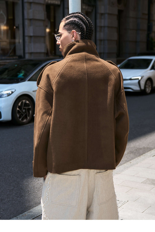 STEEPC Pure Wool Mid Length Coat | Face 3 Face