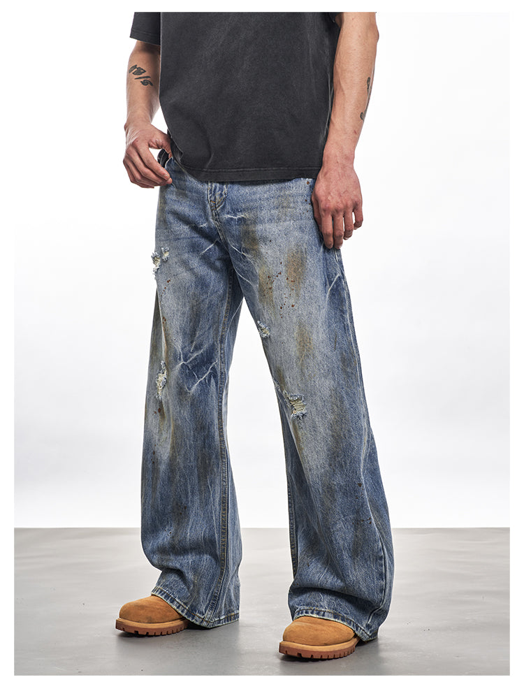 F3F Select Lightning Washed Distressed Jeans | Face 3 Face