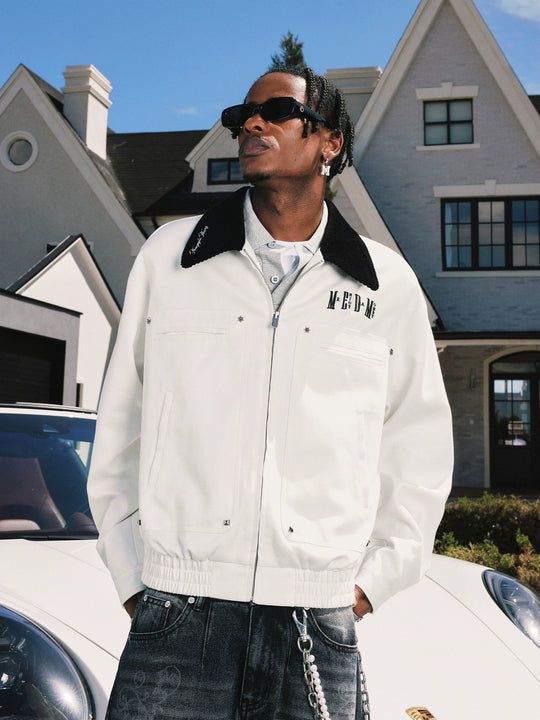 MEDM Studded Harrington Jacket | Face 3 Face