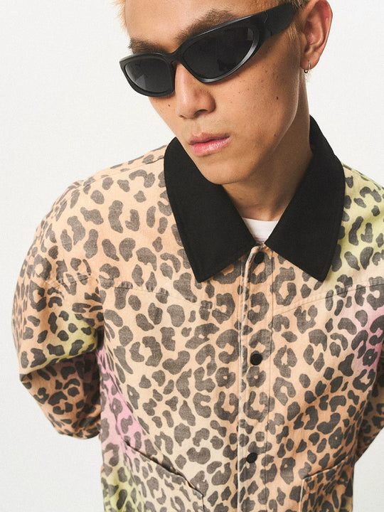 EMPTY REFERENCE Colorful Leopard Print Detroit Jacket | Face 3 Face
