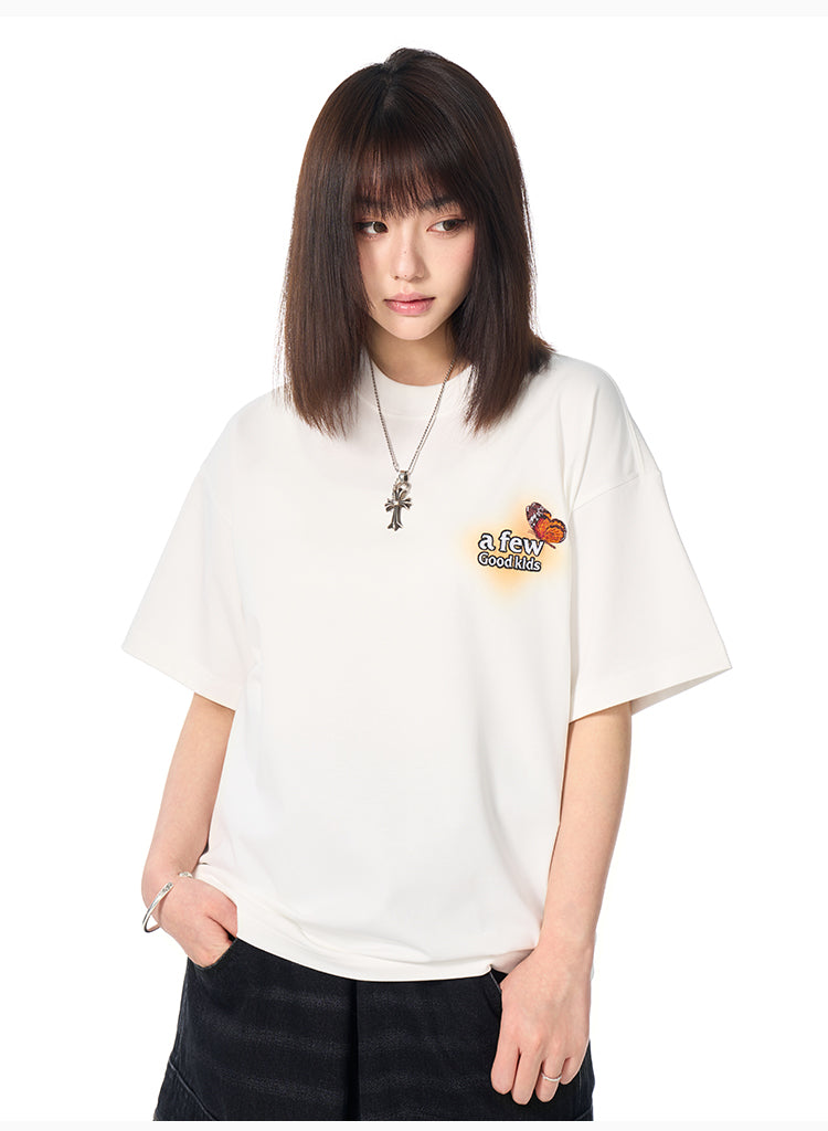 AFGK Light and Shadow Butterfly Gradient Tee | Face 3 Face