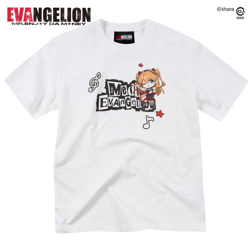 MEDM x EVA NEVER END Cute Character Music Note Graphic Tee | Face 3 Face