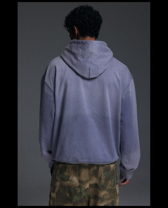 NOVACAM Washed Distressed Vintage Print Hoodie | Face 3 Face