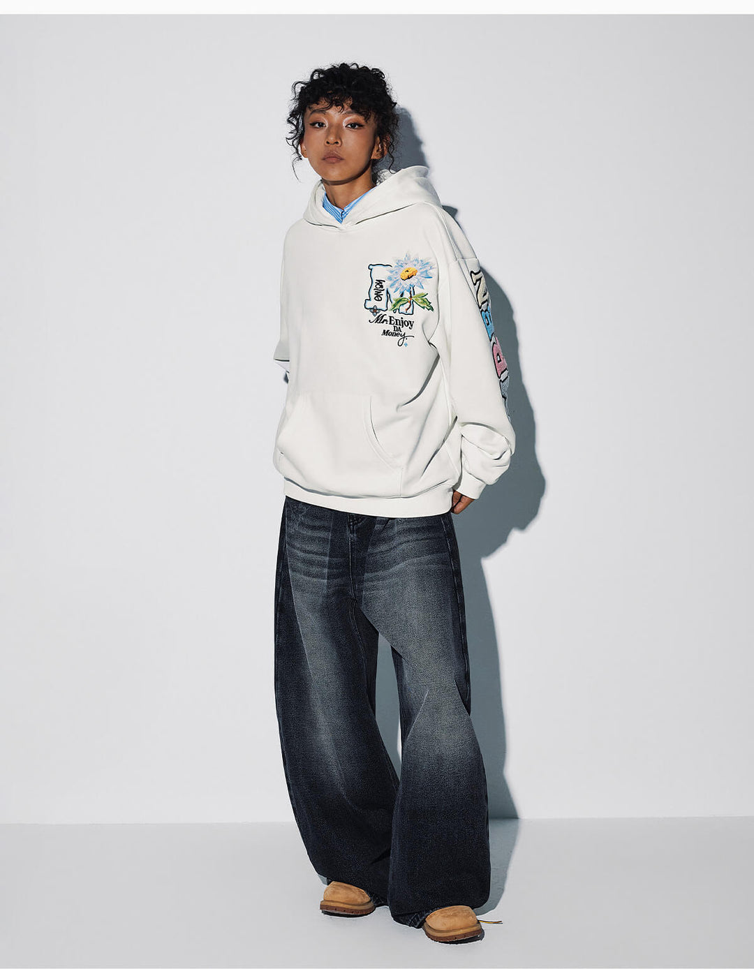 MEDM Daisy Floral Hoodie | Face 3 Face