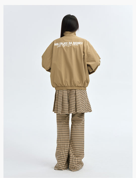 MEDM Basic Logo Embroidered Track Jacket | Face 3 Face