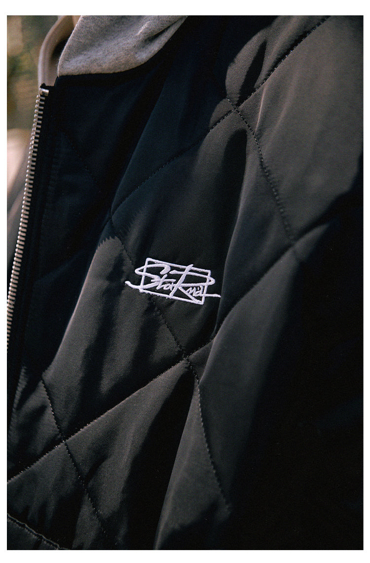 Remedy x STA STARMD Embroidered Quilted Hoodie Jacket | Face 3 Face