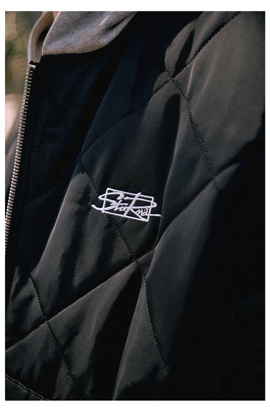 Remedy x STA STARMD Embroidered Quilted Hoodie Jacket | Face 3 Face