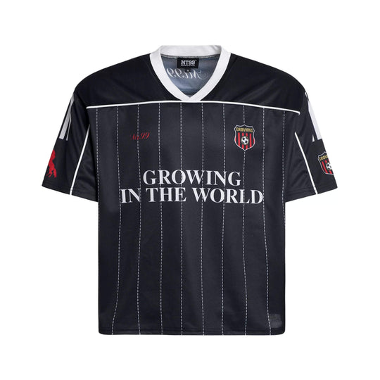 F3F Select Stitch Stripe Mesh V Neck Short Sleeve Soccer Jersey | Face 3 Face