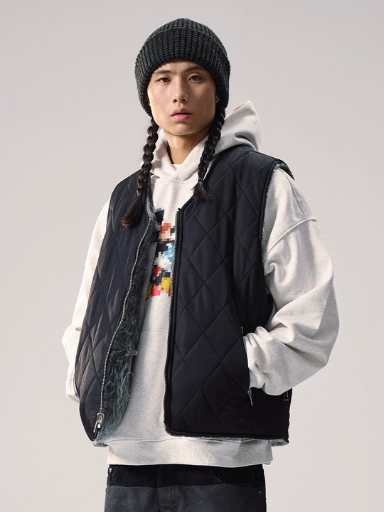 Remedy Fleece Quilted Reversible Vest | Face 3 Face