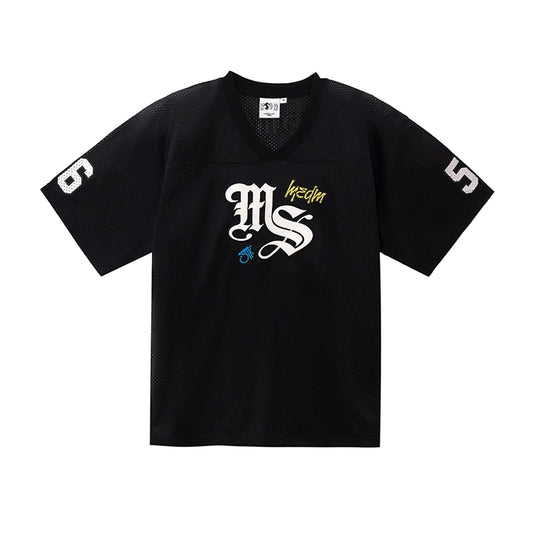 MEDM × STK Girl Cross Print Mesh Jersey | Face 3 Face