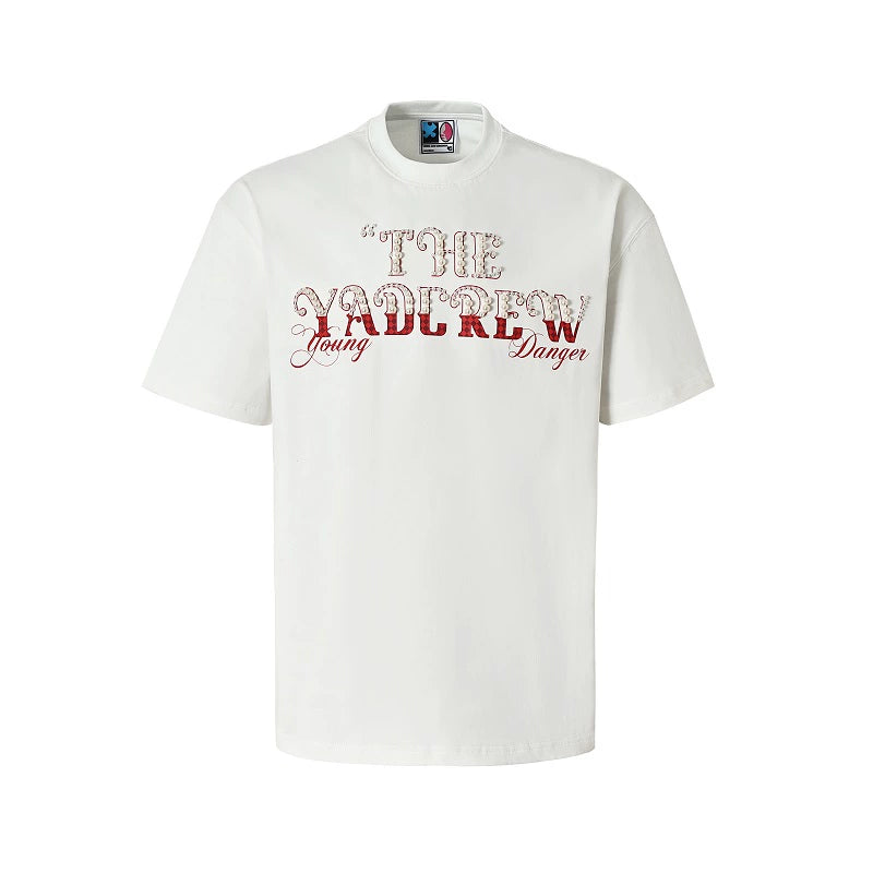 YADcrew Checkerboard Patchwork Pearl Logo Tee | Face 3 Face