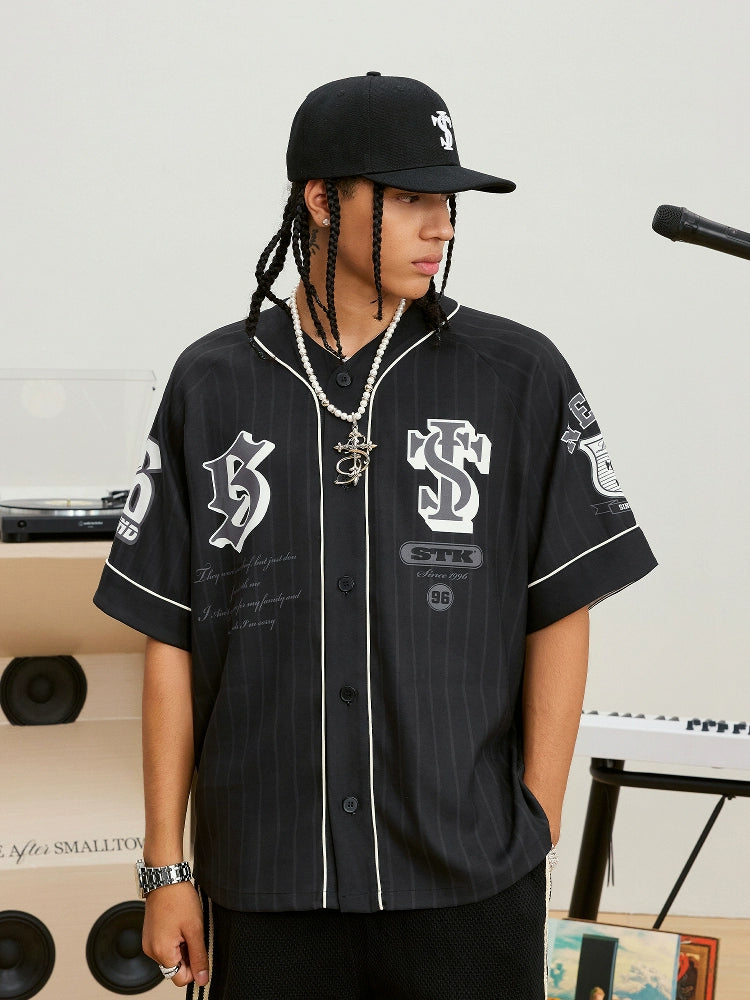 Small Town Kid Striped Baseball Shirt | Face 3 Face