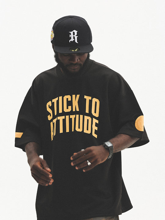 UNTILWERICH Mesh Basic Slogan Print Short Sleeve Basketball Tee | Face 3 Face