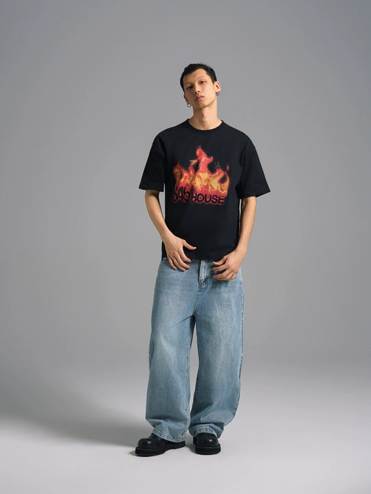 S45 Flame Logo Print Tee | Face 3 Face