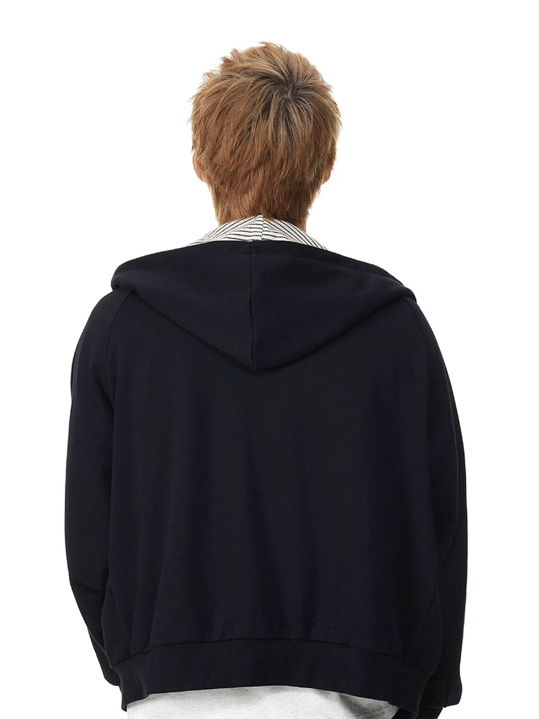 EVILKNIGHT(EK) Striped Hood Lining Zip Up Hoodie | Face 3 Face