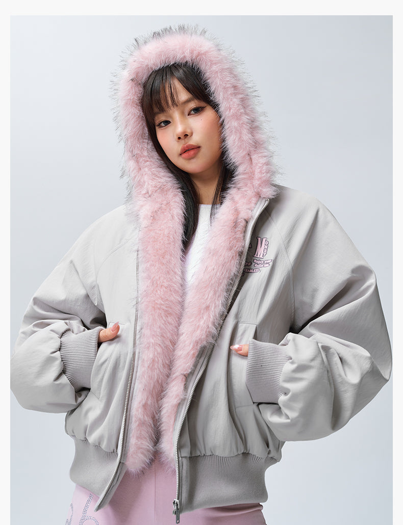 MEDM Fur-Lined Hooded Jacket | Face 3 Face