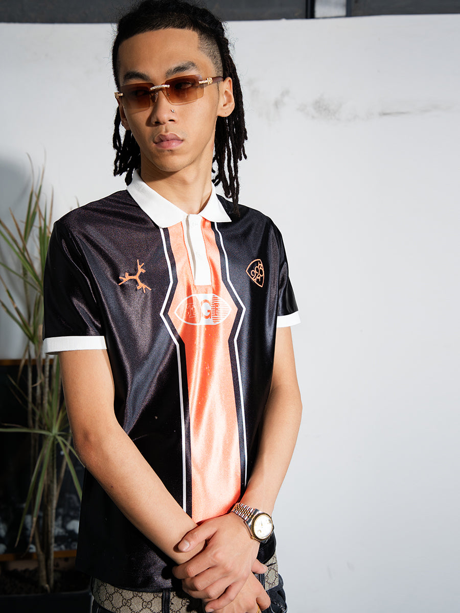 TGFCLUB Color Clashing Sports Fabric Soccer Jersey Polo | Face 3 Face