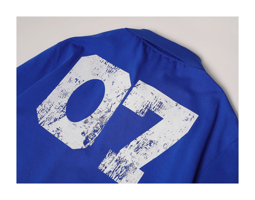 KARMANISTIC Embroidered Printed Long Sleeve Polo Shirt | Face 3 Face