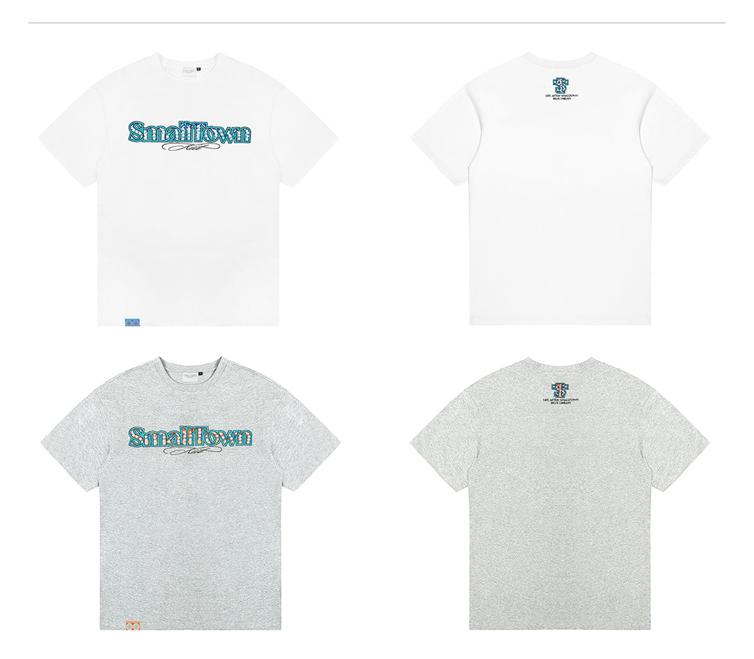 Small Town Kid Pearl Ethnic Embroidery Patch Tee | Face 3 Face