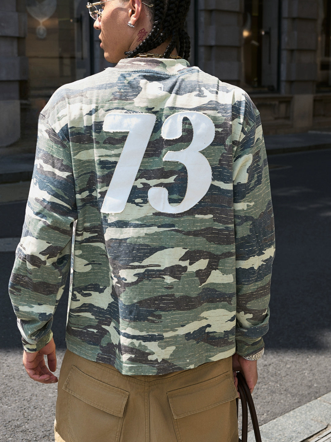 STEEPC Forest Camouflage Washed Vintage Long Sleeve Tee | Face 3 Face