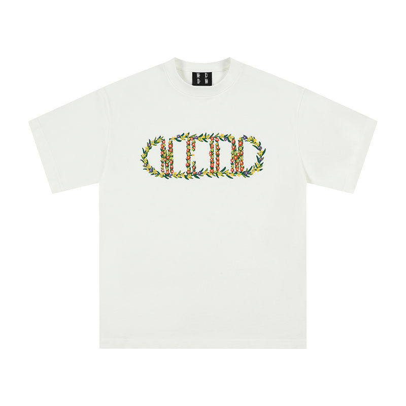 MEDM Capsule Wreath Embroidery Tee