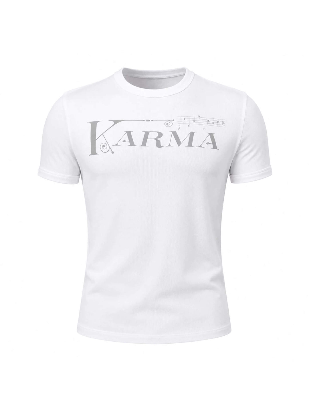 KARMANISTIC Logo and Musical Note Print Short Sleeve Tee | Face 3 Face
