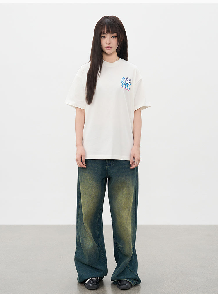 AFGK Coconut Tree Embroidered Tee | Face 3 Face