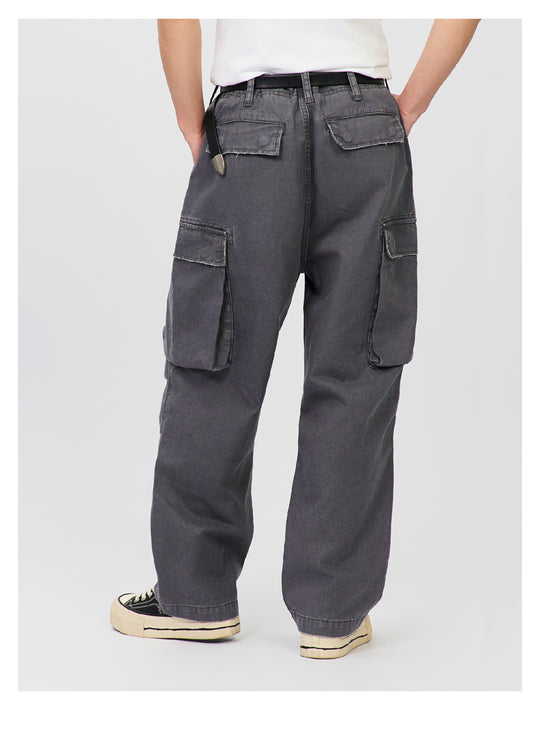 S45 Distressed Utility Cargo Pants | Face 3 Face