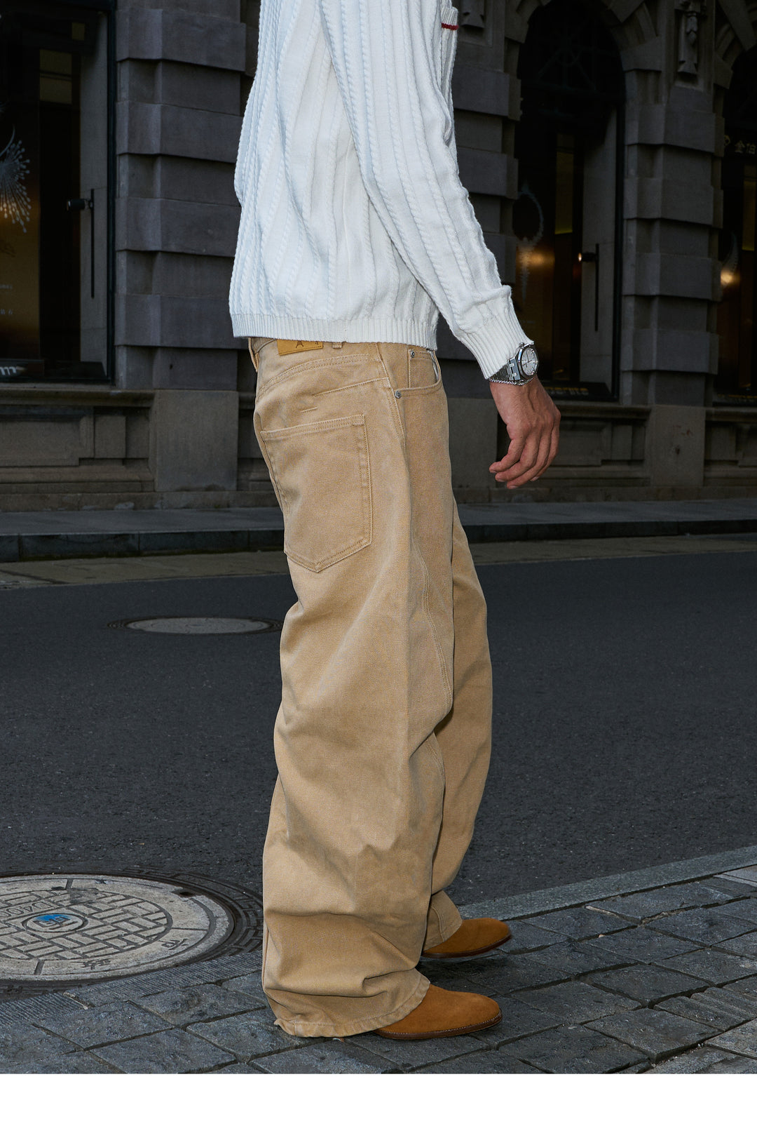 STEEPC Washed Aged Button Fly Canvas Work Pants | Face 3 Face