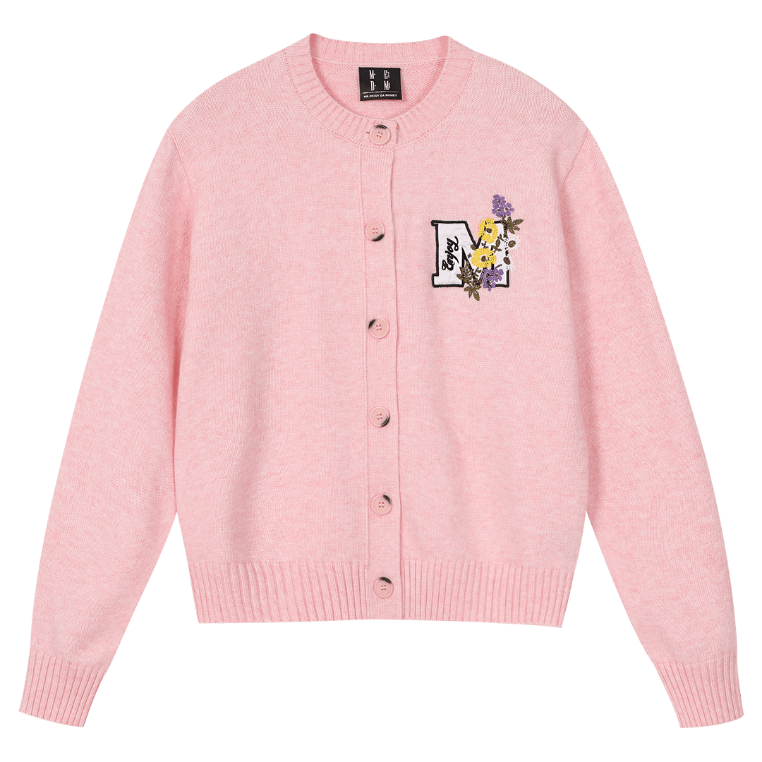 MEDM Floral Embroidered Knit Cardigan | Face 3 Face