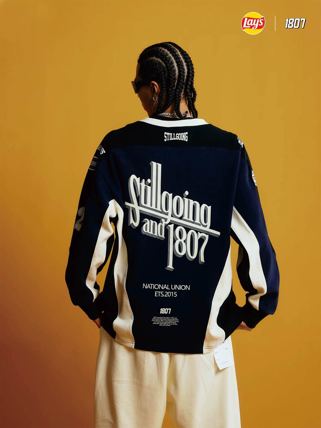 1807 × Lay’s Patchwork Long Sleeve Hockey Jersey | Face 3 Face