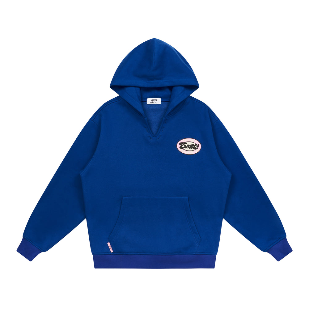 EMPTY REFERENCE Vintage Slogan Print Hoodie