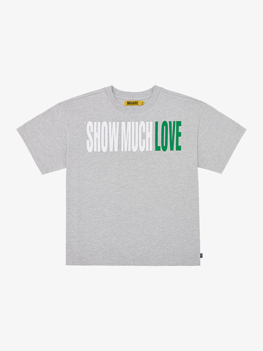 MHARF SHOW MUCH LOVE Barcode Print Tee | Face 3 Face