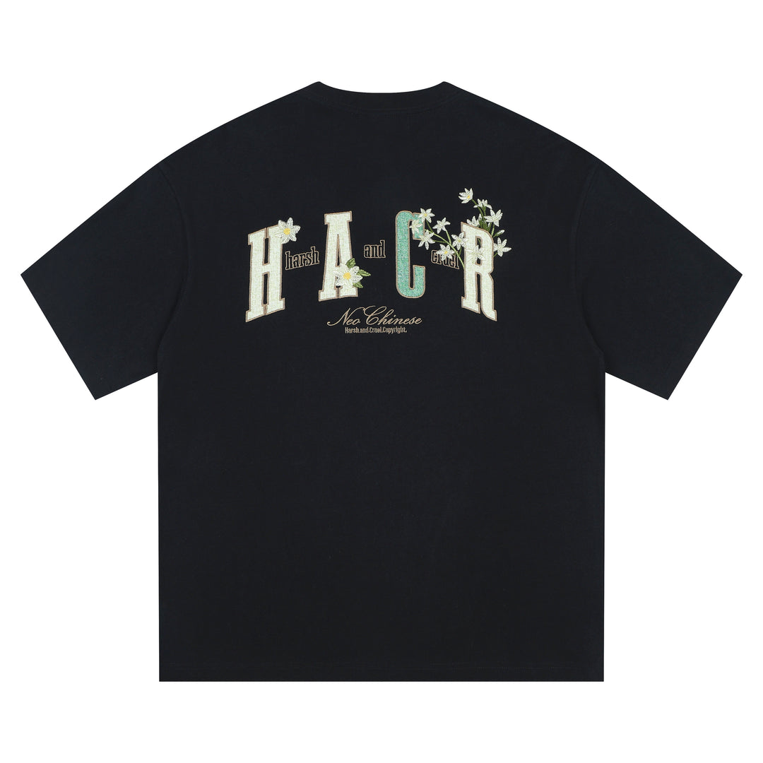 Harsh and Cruel HACR Ethnic Flower Patch Embroidery Tee | Face 3 Face