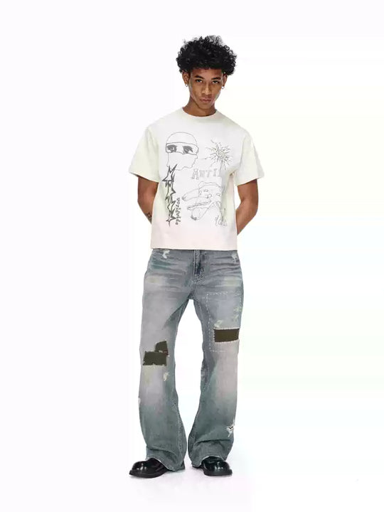 ANTIDOTE Hand-Painted Graffiti Tee | Face 3 Face