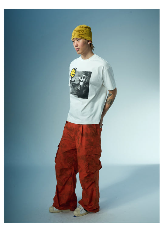 EVILKNIGHT(EK) Illustration Print Tee | Face 3 Face