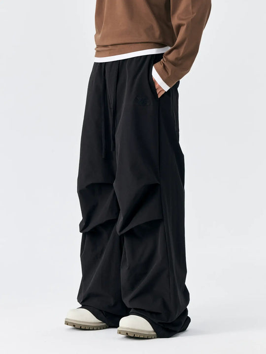 MEDM Knee Pleated Baggy Pants | Face 3 Face