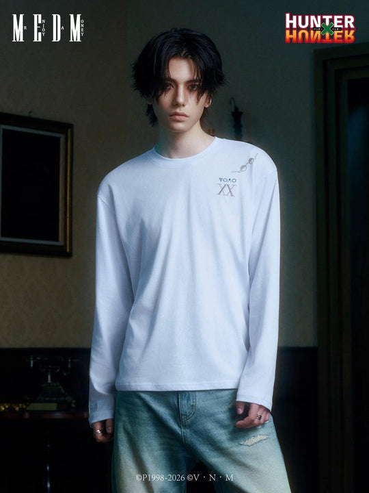 MEDM × HUNTER×HUNTER Character Monologue Print Long Sleeve Tee | Face 3 Face