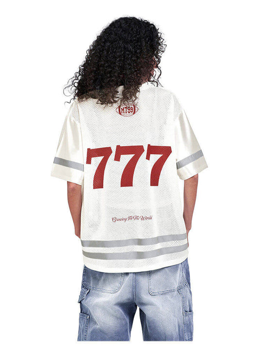 F3F Select 777 Numbering Reflective Stripe Mesh Short Sleeve Hockey Jersey | Face 3 Face