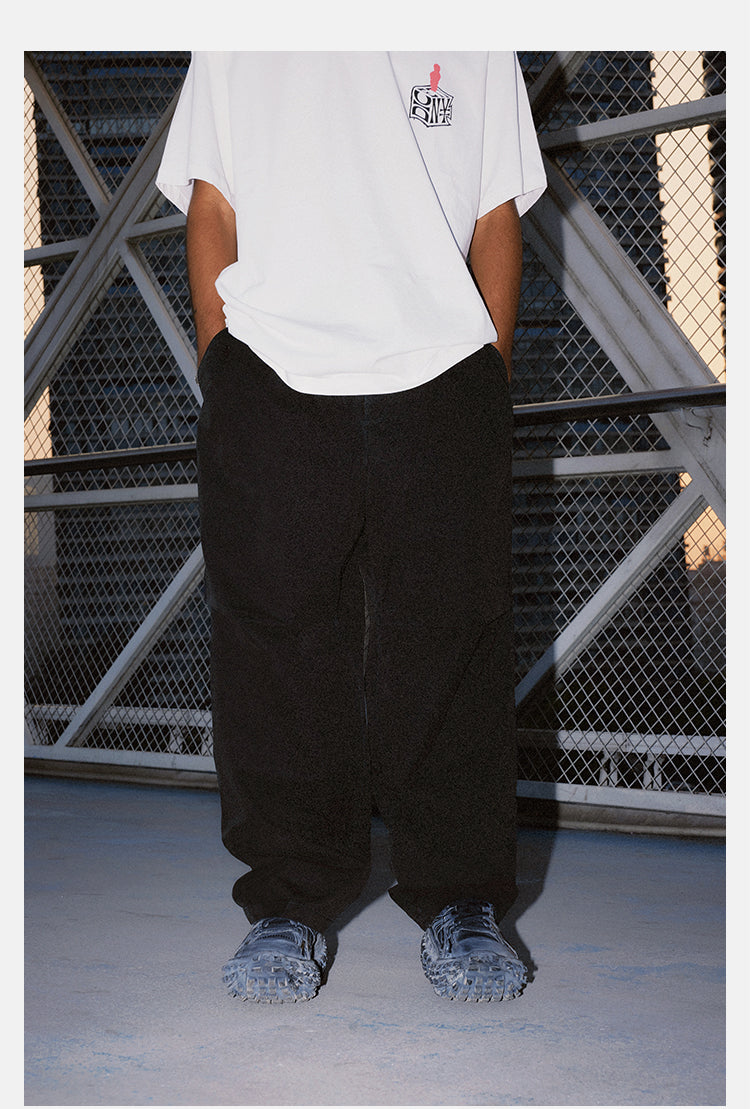 DICETINY Double Pleated Tuck Baggy Pants | Face 3 Face