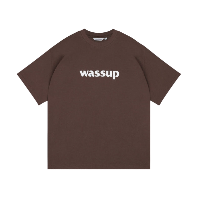 Wassup House Big Logo Print Basic Tee