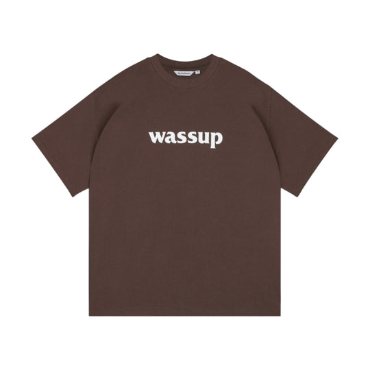 Wassup House Big Logo Print Basic Tee